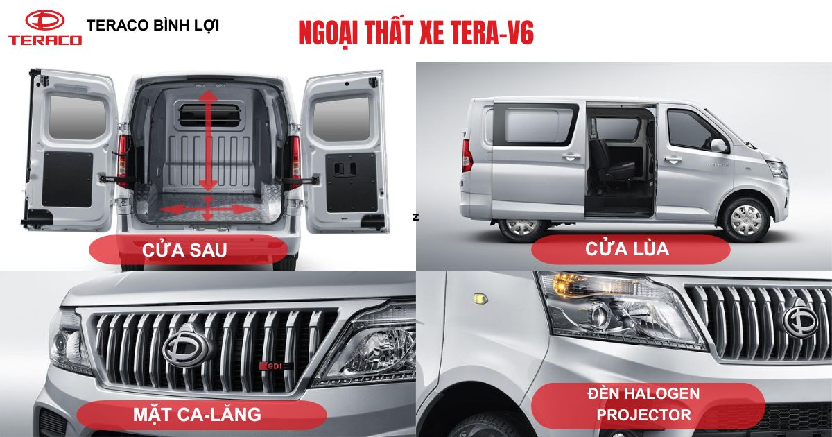 Thiết kế ngoại thất xe tải van Tera-V6