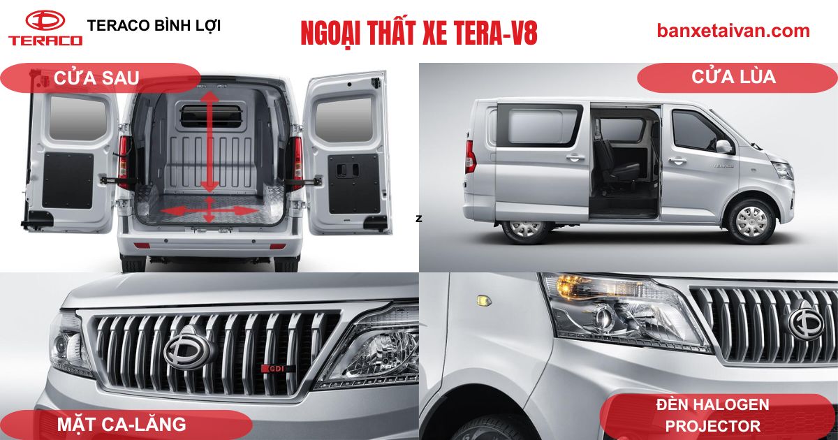 Ngoại thất xe tải van Tera-V8