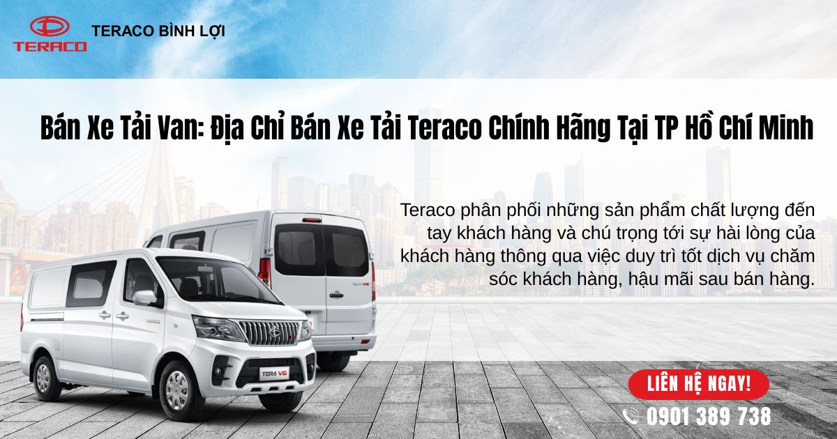 Xe Tải Van Teraco Bình Lợi Chính Hãng