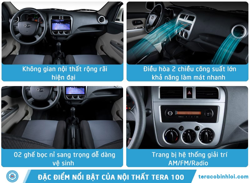 xe tải nhẹ tera 100s mui bạt