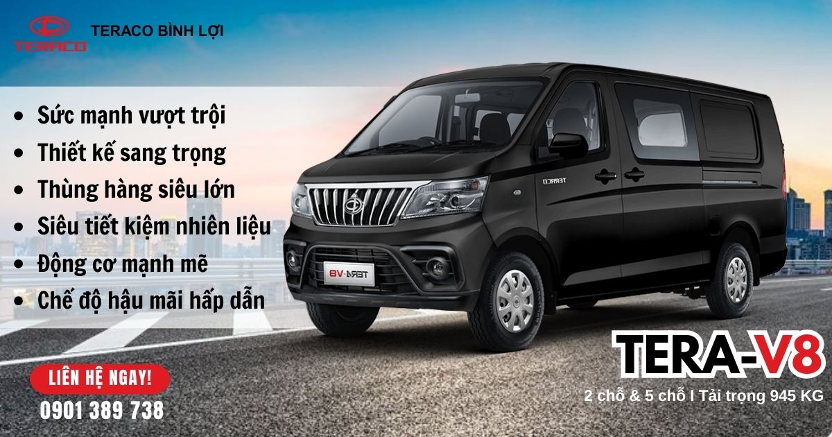 Xe Tải Van Teraco Cho Doanh Nghiệp Kinh Doanh Vựa Hải Sản