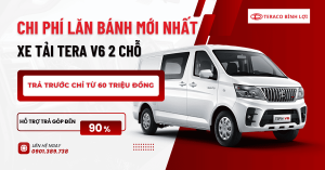 Chi phí lăn bánh xe tải tera v6 2 chỗ