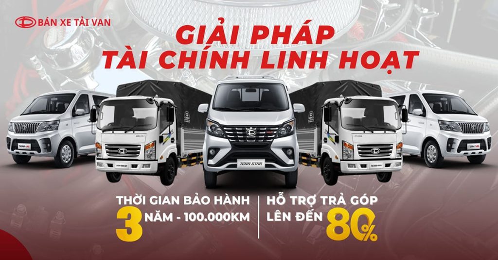 Giải pháp tài chính linh hoạt khi mua xe tải Tera V8 5 chỗ